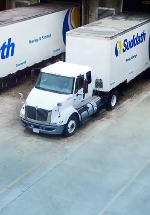 suddath moving truck at loading dock