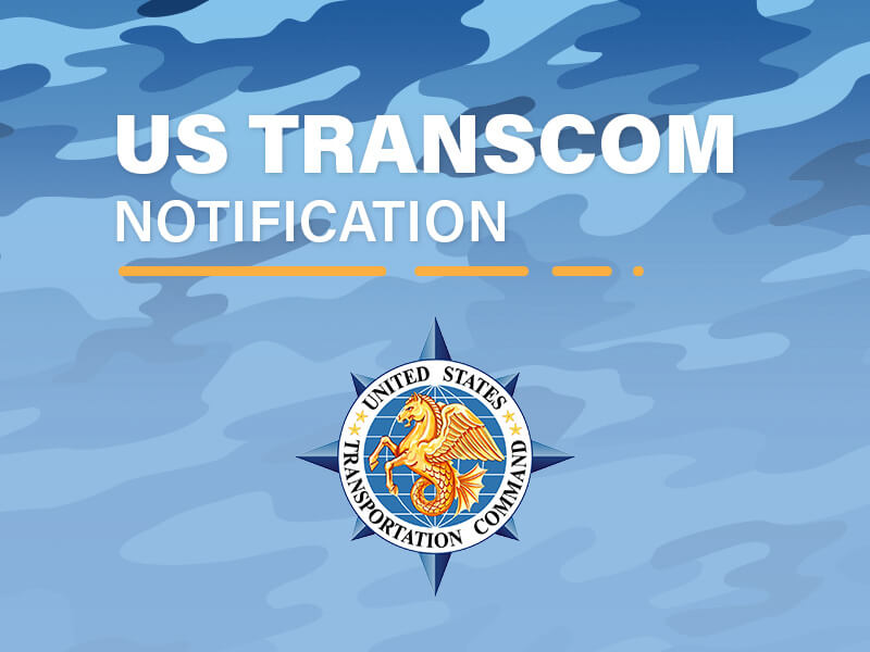 US TRANSCOM notifcation