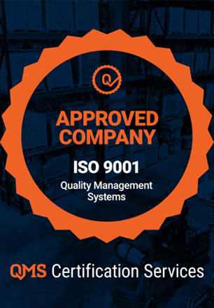 quality management systems approved company badge