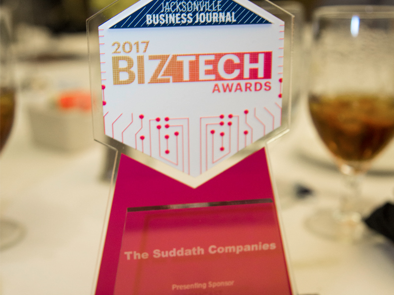 suddath jacksonville business journal biztech awards 2017